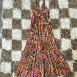 Halter top maxi dress